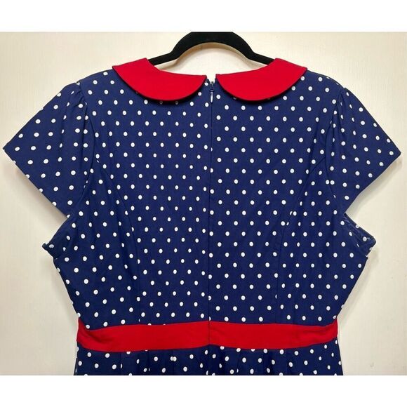 Sourpuss Retro Sailor polka dot dress size XXXL - Picture 9 of 14